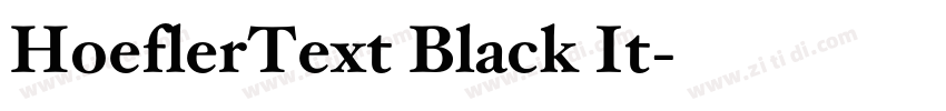 HoeflerText Black It字体转换 HoeflerText Black It字体转换
